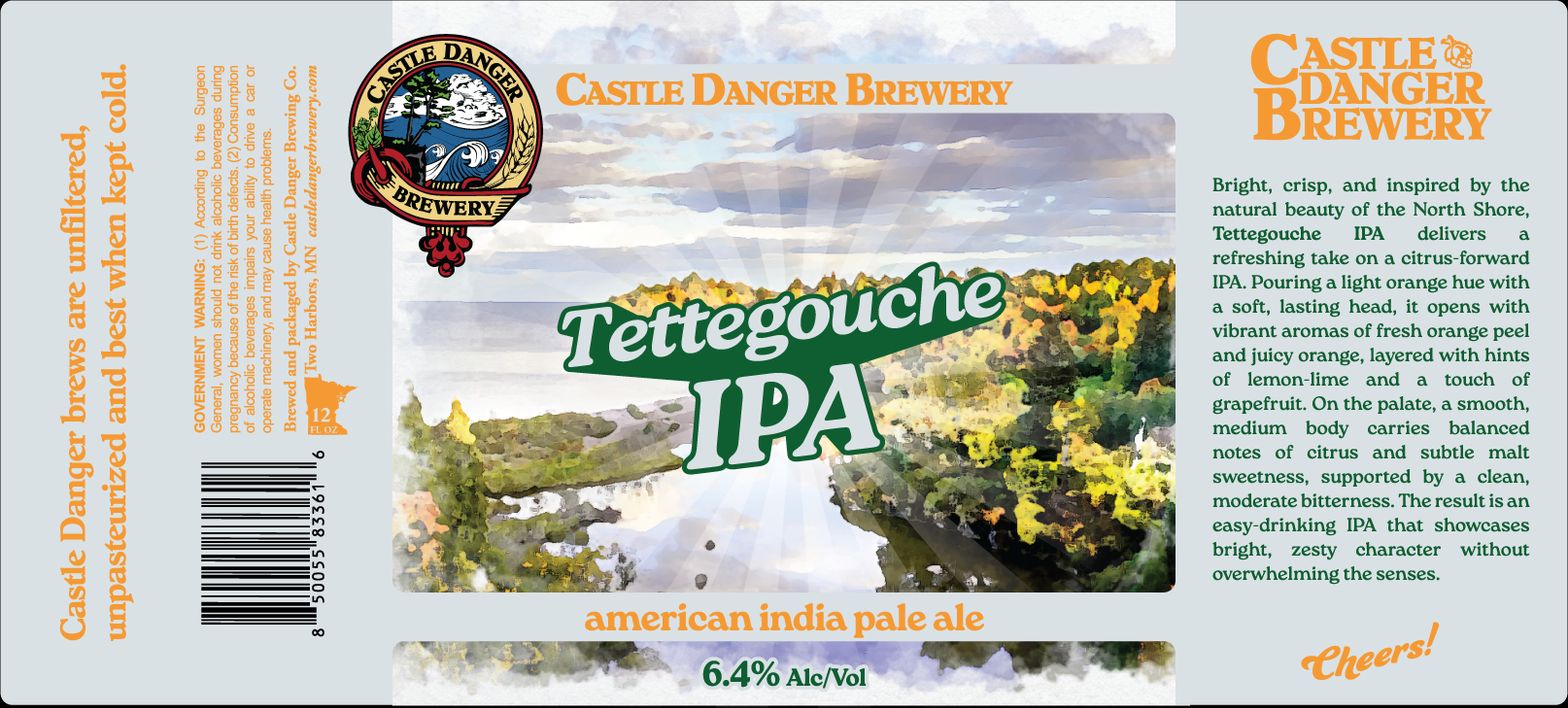 Tettegouche IPA label