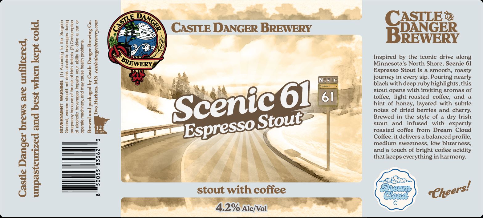 Scenic 61 Espresso Stout label