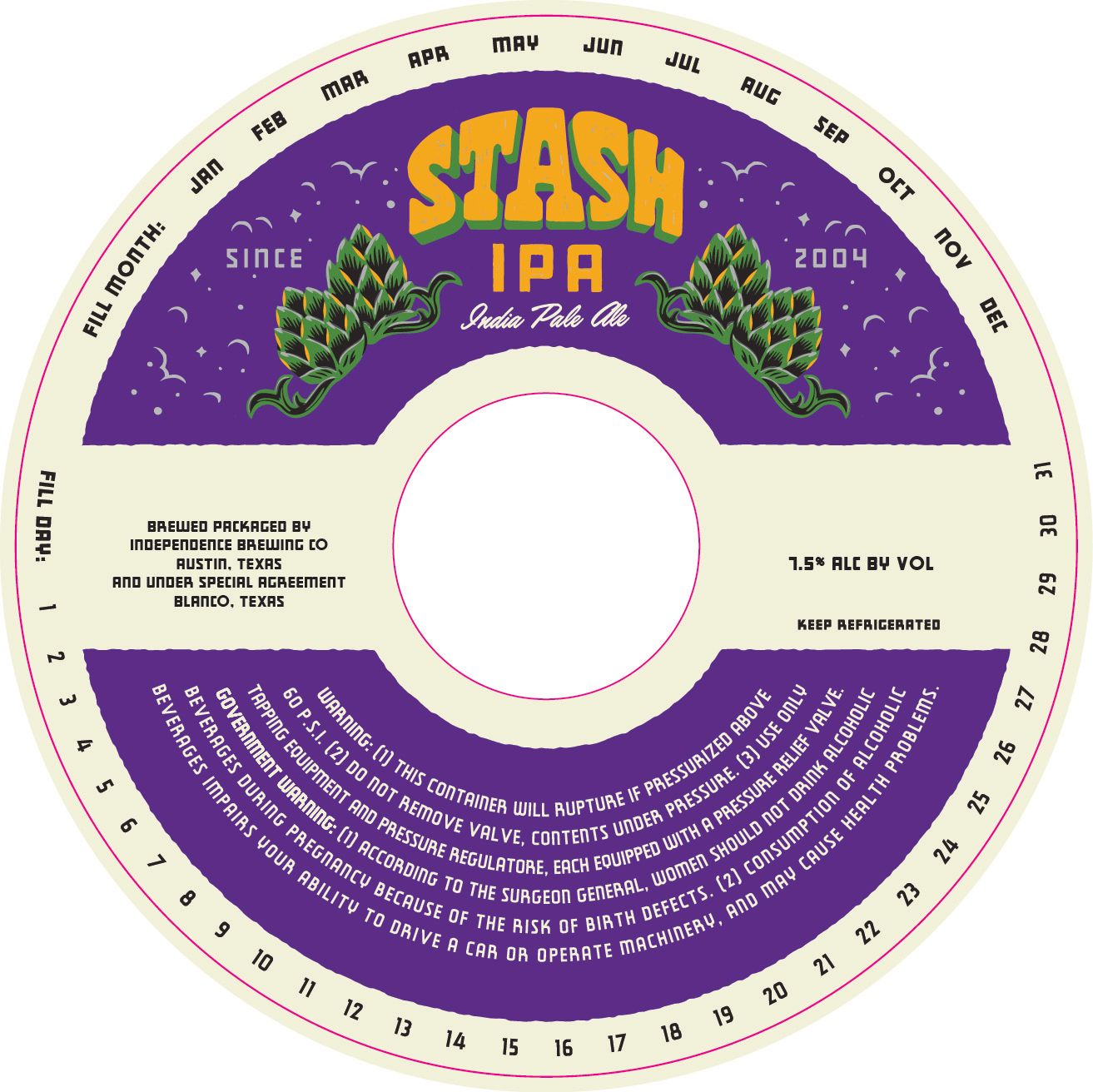 Stash IPA label