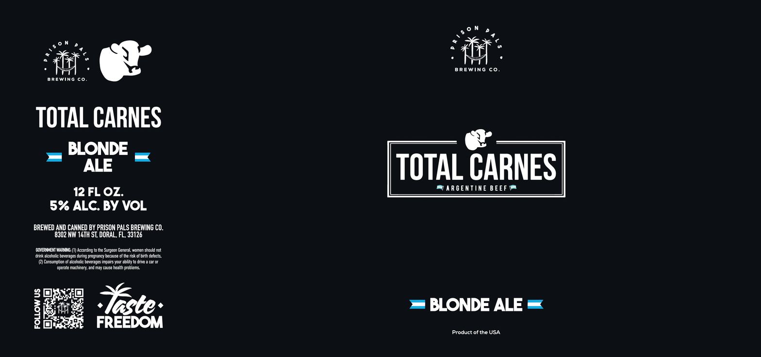 Total Carnes Blonde label