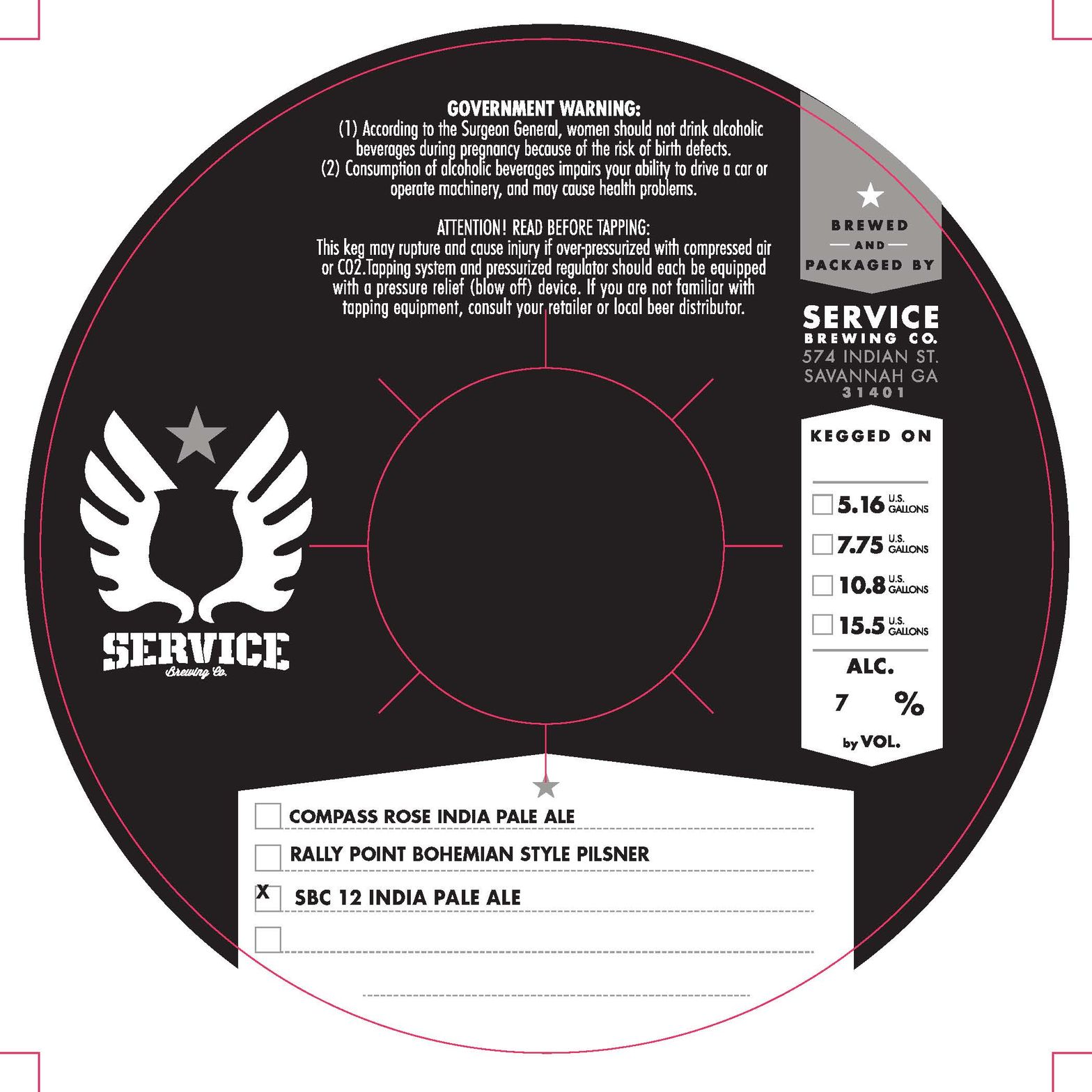 SBC 12 label