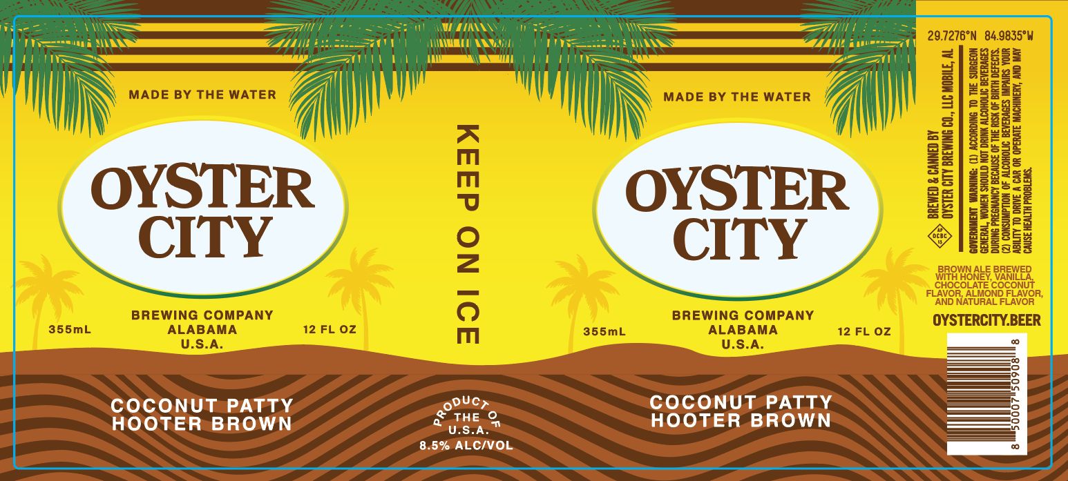 Coconut Patty Hooter Brown label