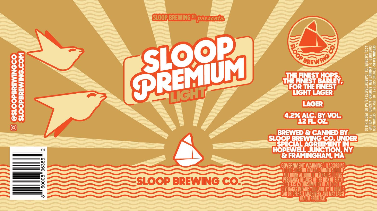 Sloop Premium Light label