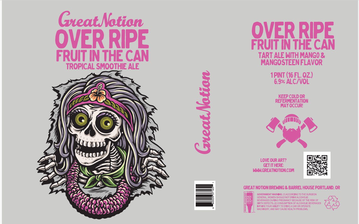 Over Ripe Fruit In The Can label