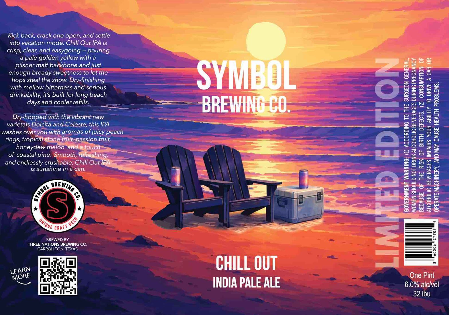 Chill Out India Pale Ale label