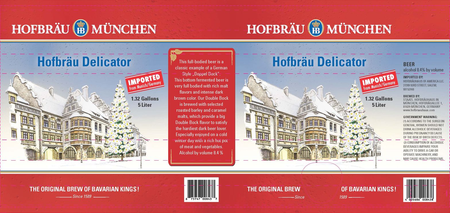 Hofbräu Delicator label