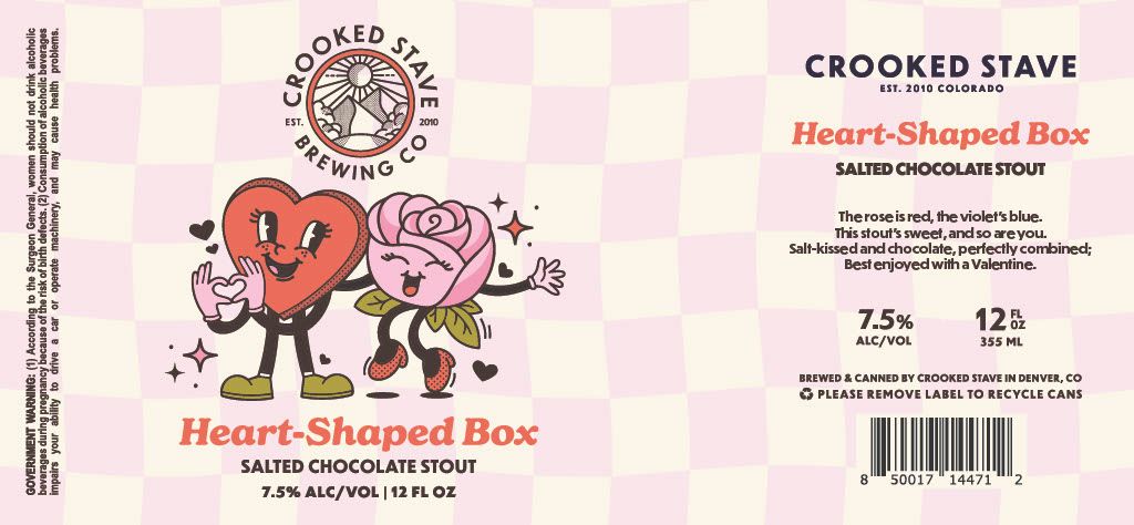 Heart-Shaped Box label