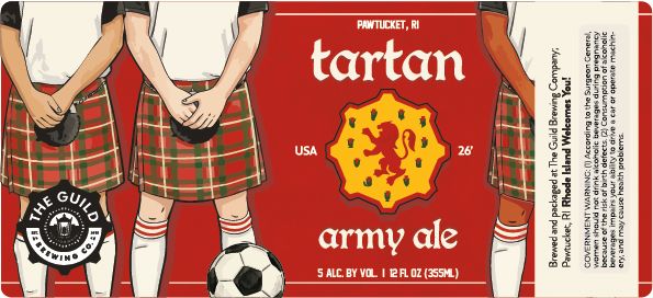 Tartan Army Ale label