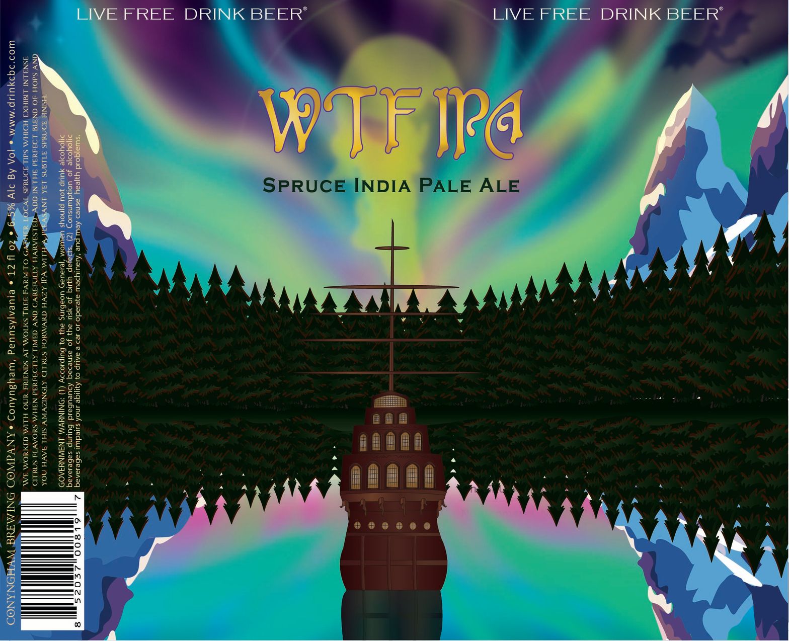WTF IPA label