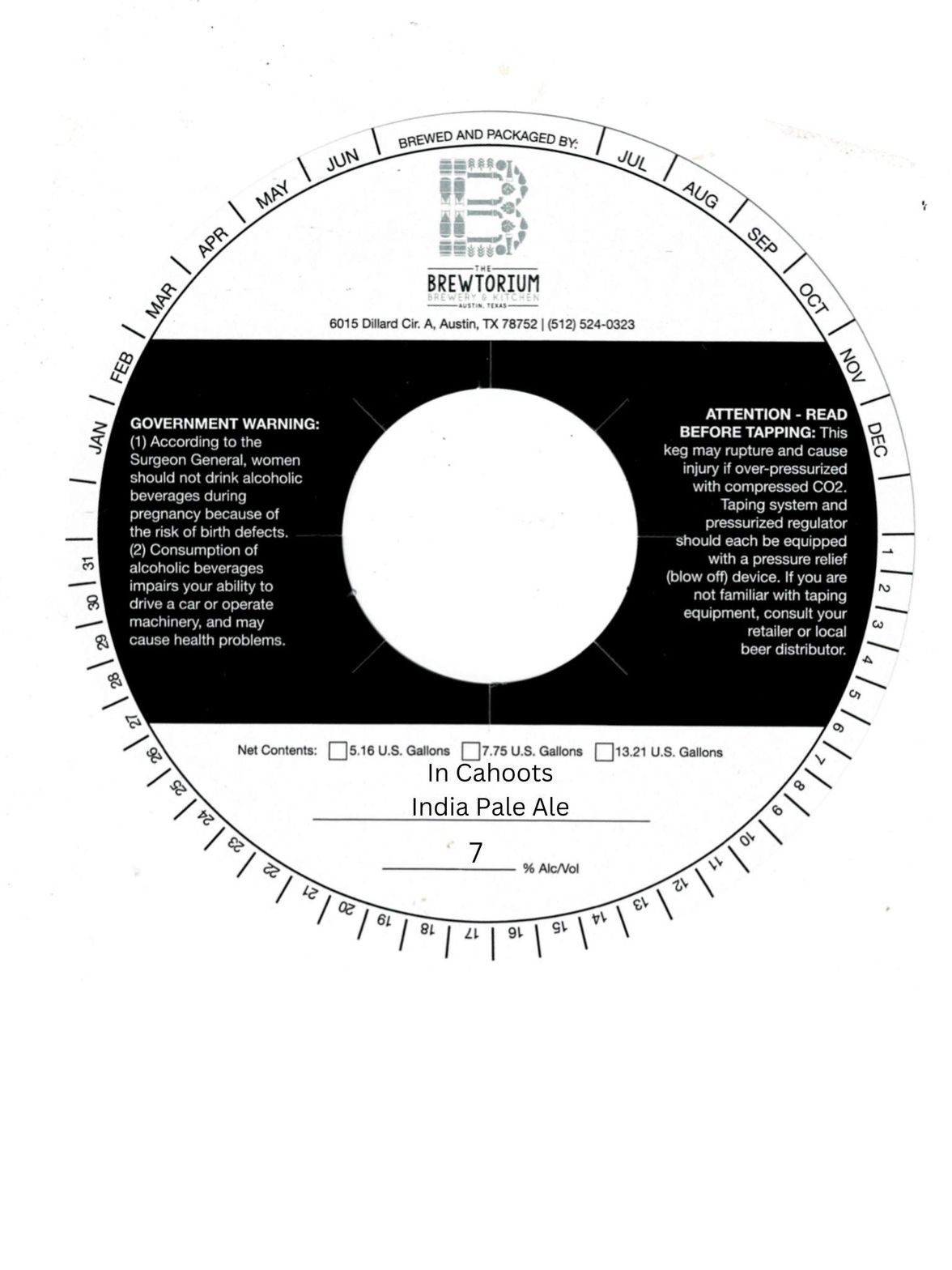 In Cahoots India Pale Ale label