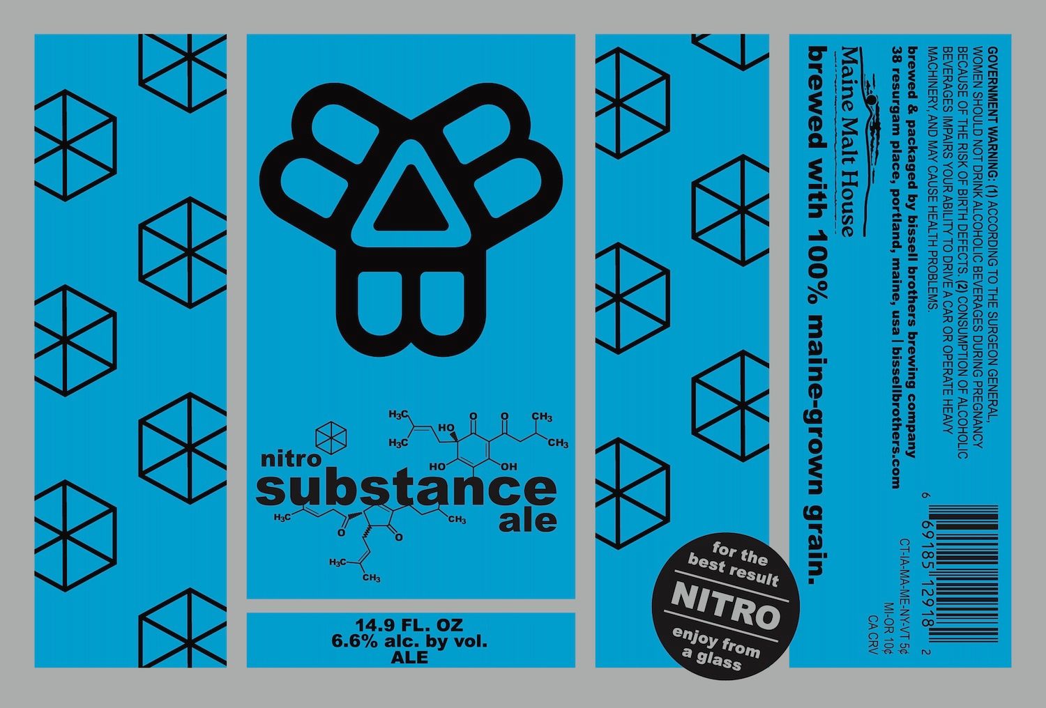 Nitro Substance Ale label