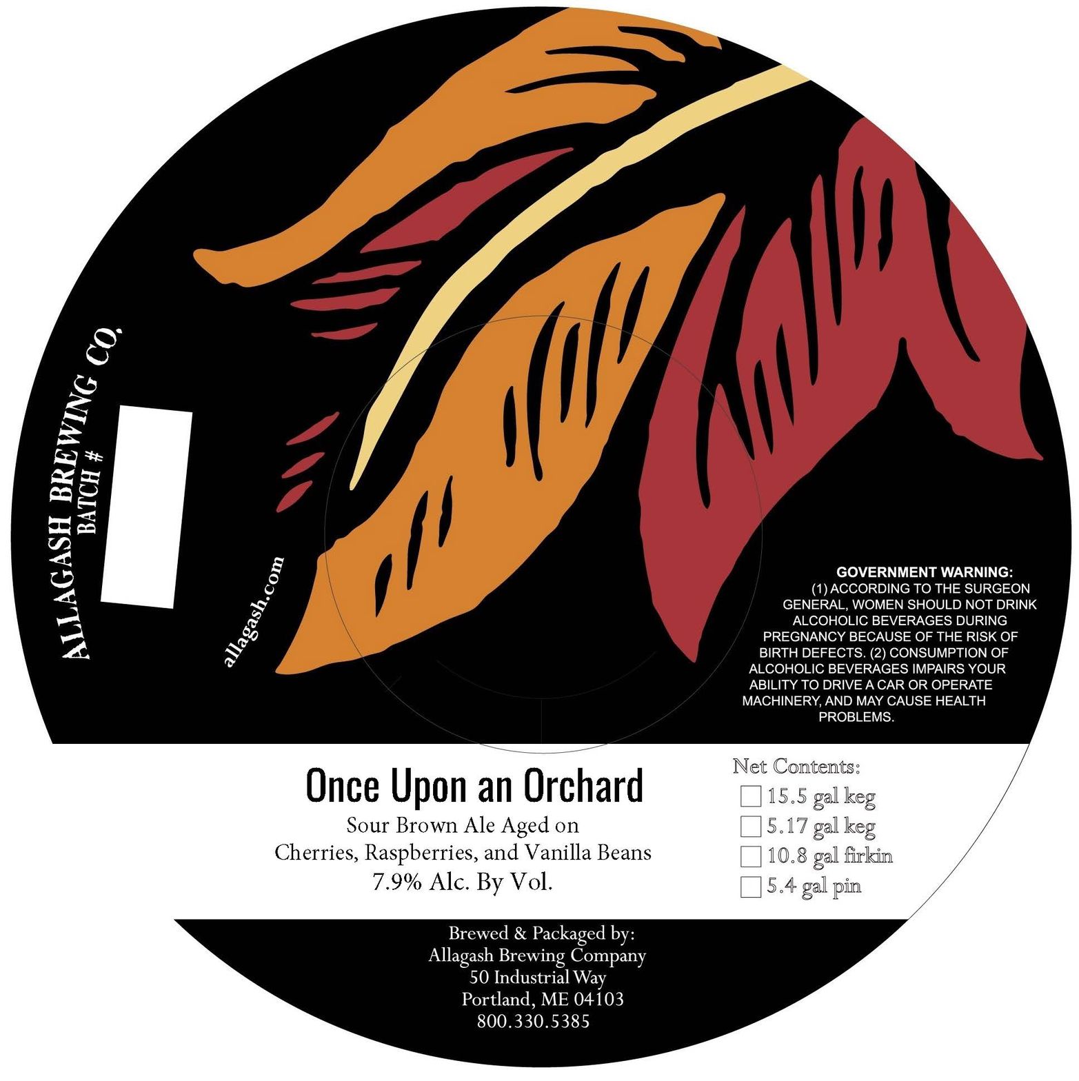 Once Upon an Orchard label