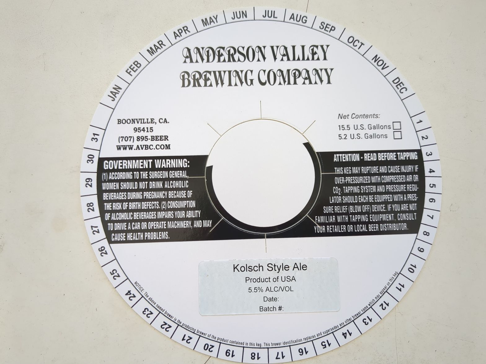 Kolsch Style Ale label