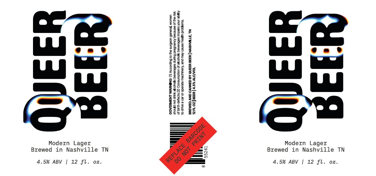 Queer Beer label