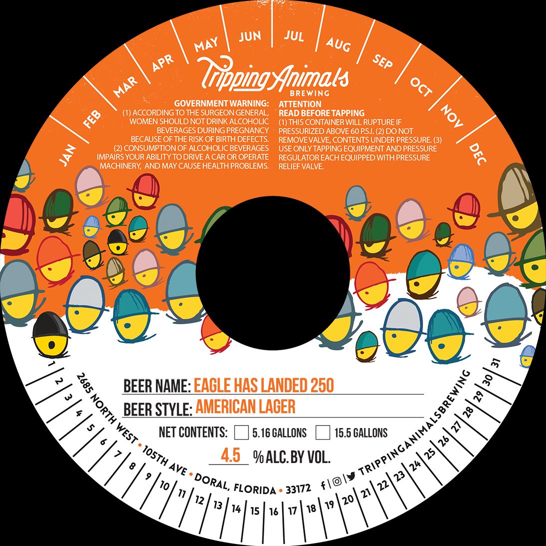 Eagle Has Landed 250 label