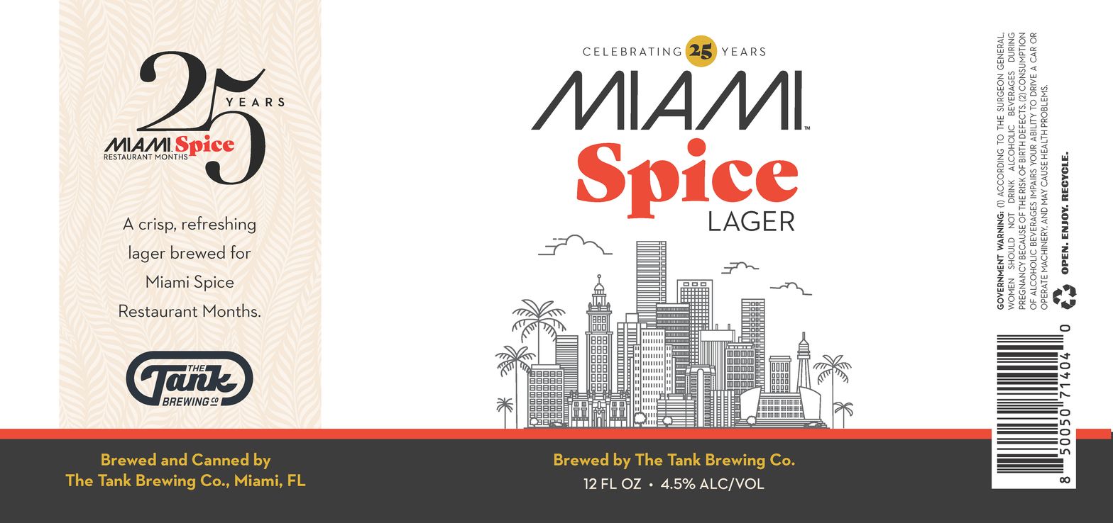 Miami Spice Lager label