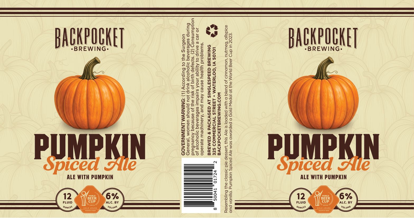 Pumpkin Spiced Ale label
