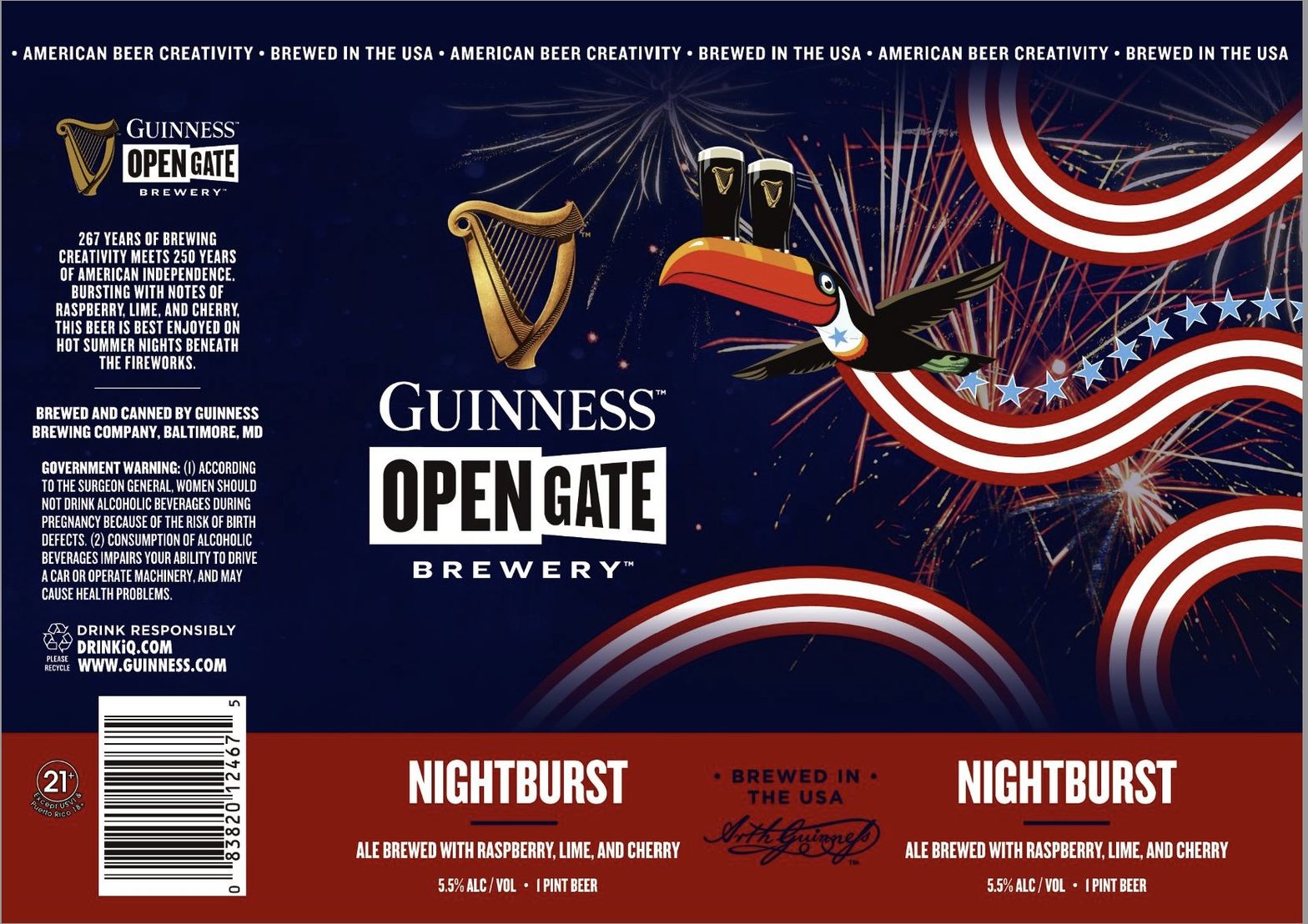 Guinness Nightburst label