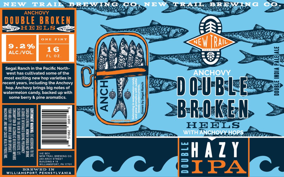 Anchovy Double Broken Heels label
