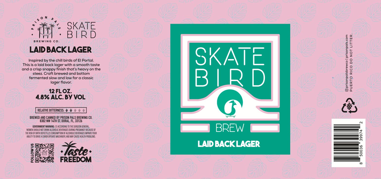 Laid Back Lager label