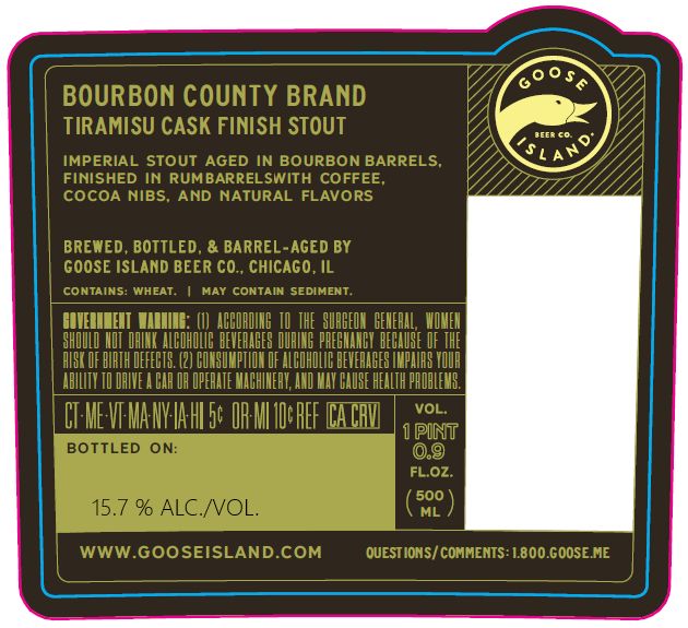Bourbon County Brand Tiramisu Cask Finish Stout label
