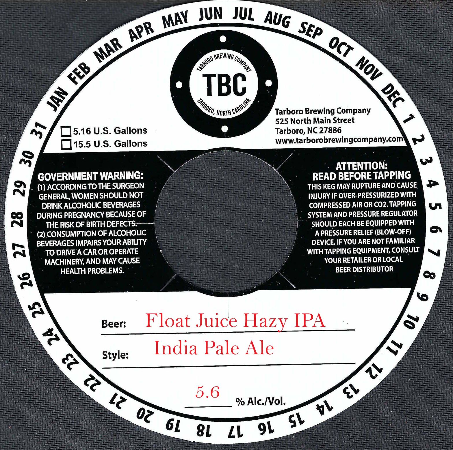Float Juice Hazy IPA label