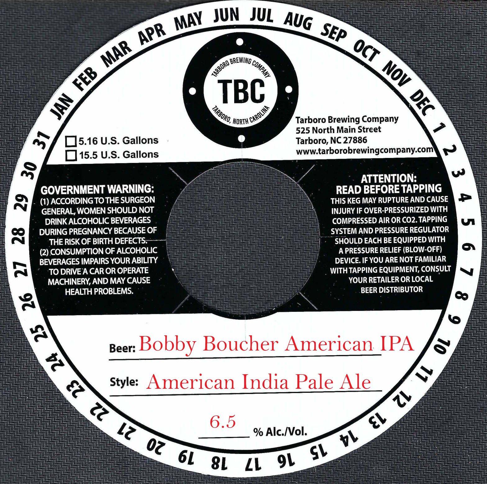 Bobby Boucher American IPA label