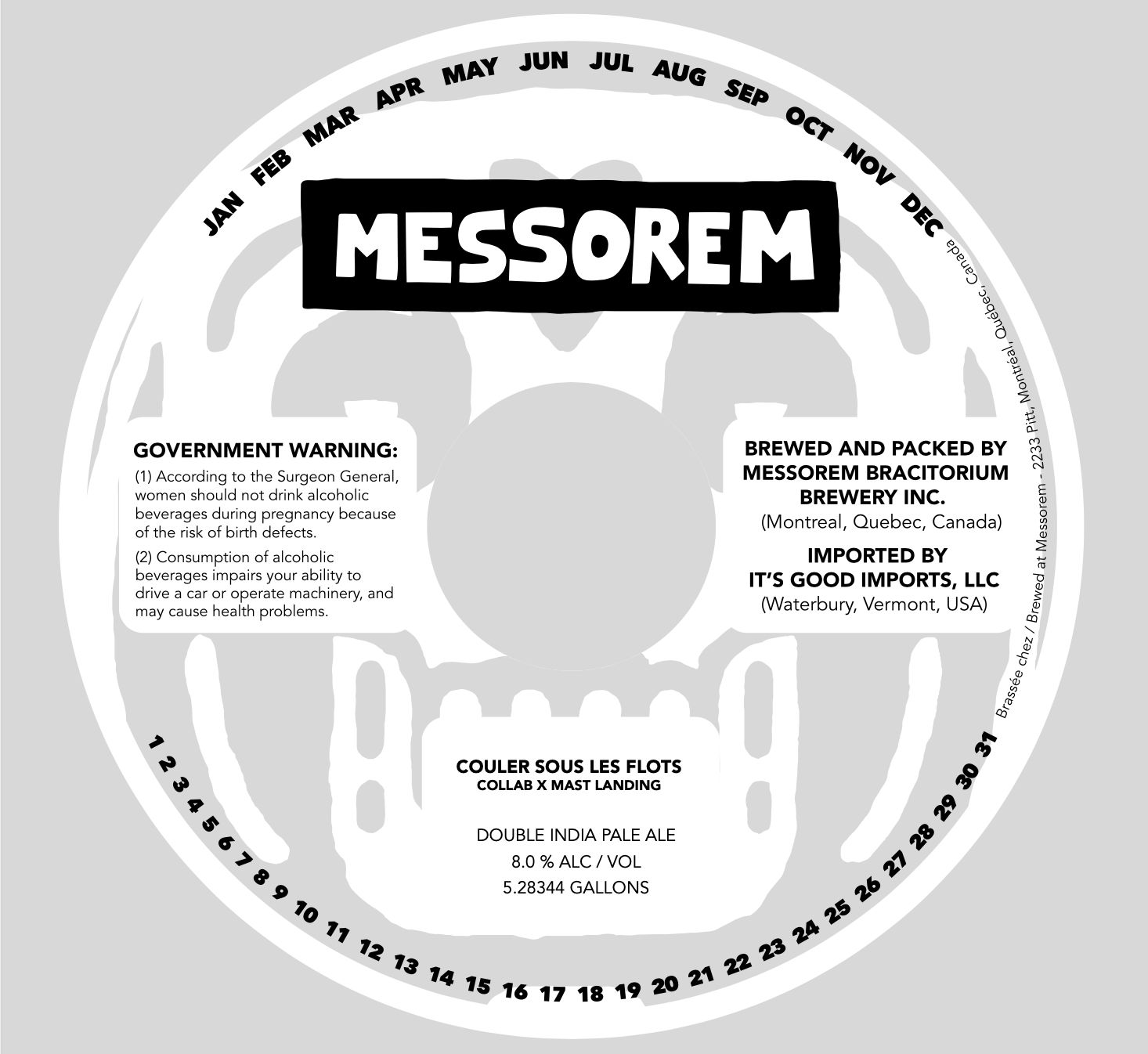 Couler Sous Les Flots Collab X Mast Landing label