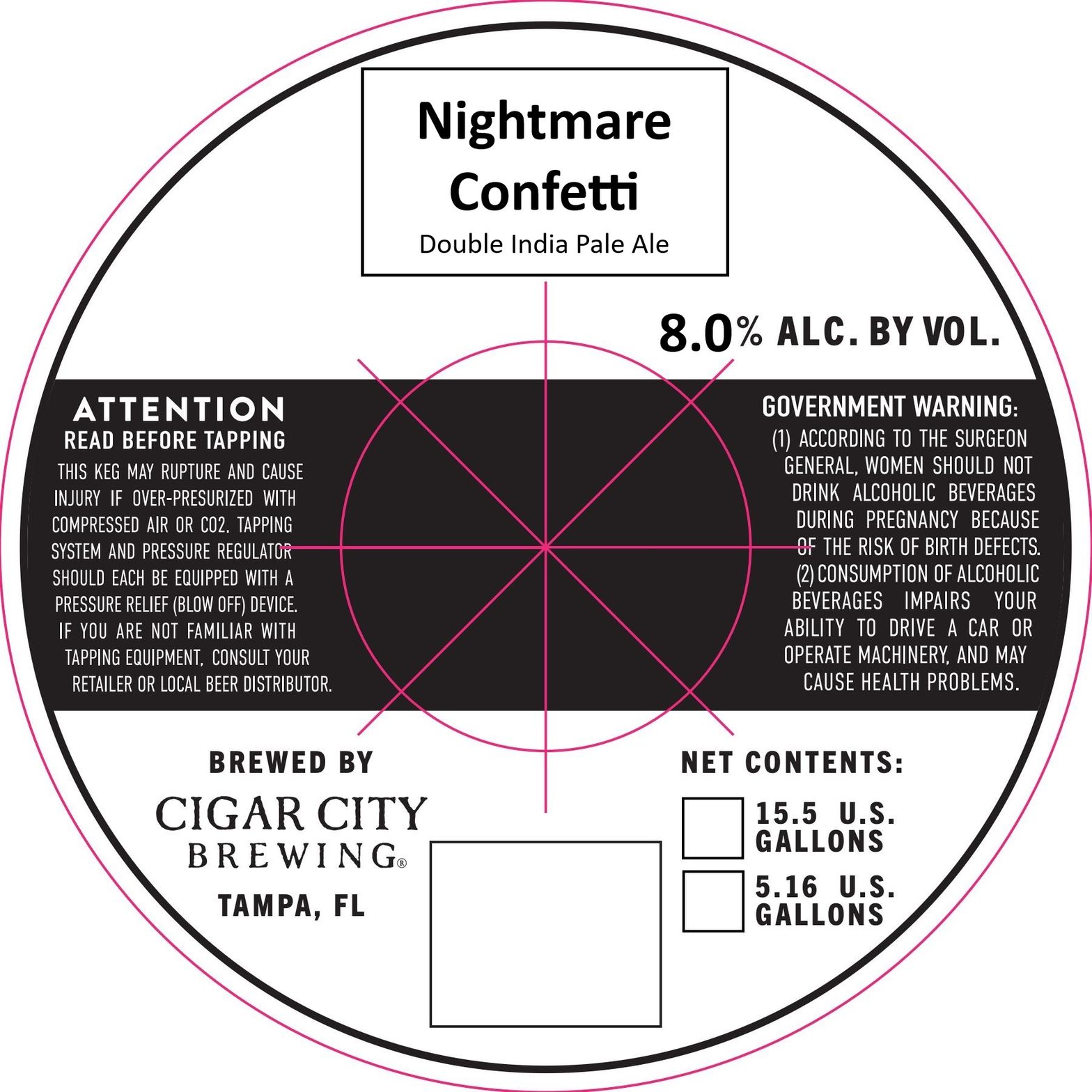 Nightmare Confetti label