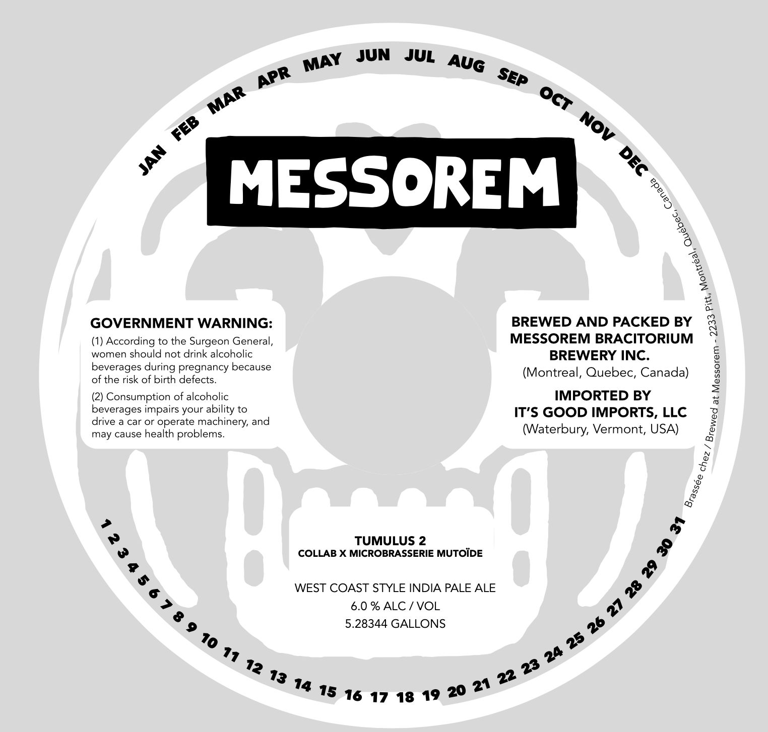 Tumulus 2 Collab x Microbrasserie Mutoïde label