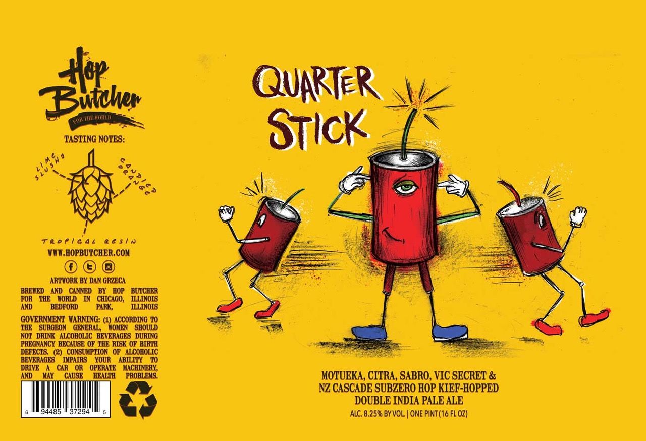 Quarter Stick label