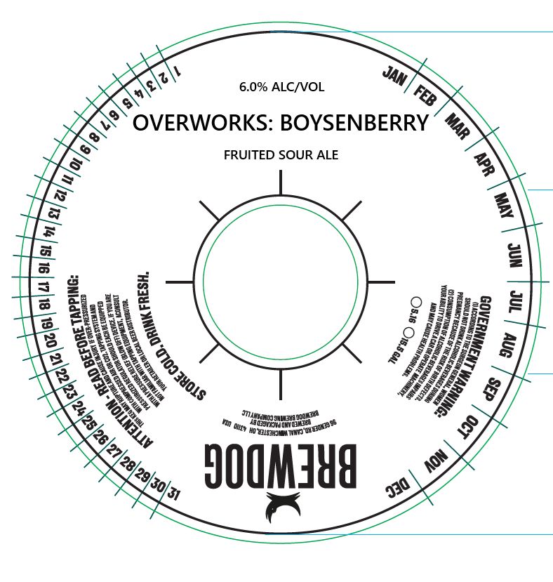 Overworks: Boysenberry label
