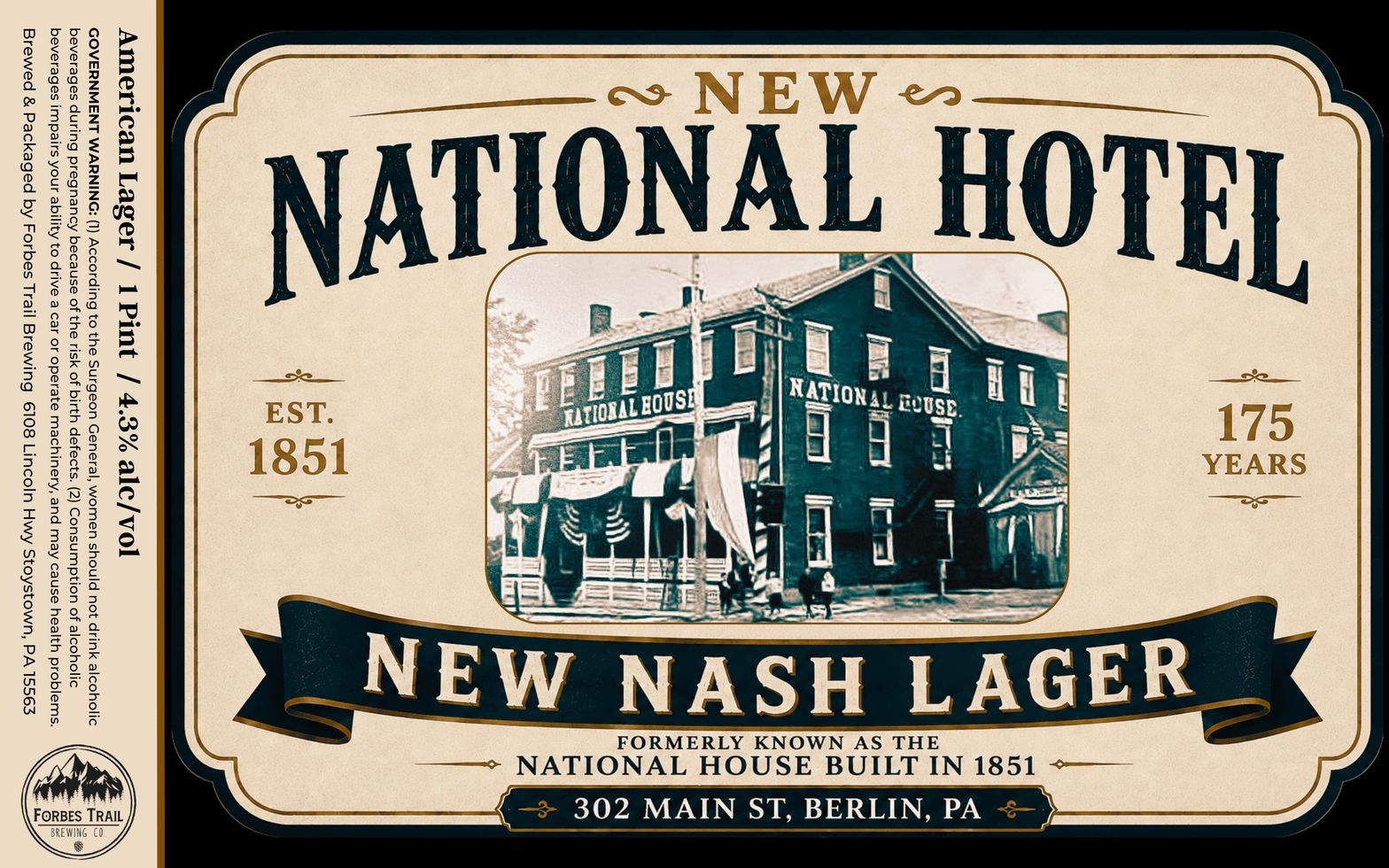 New Nash Lager label
