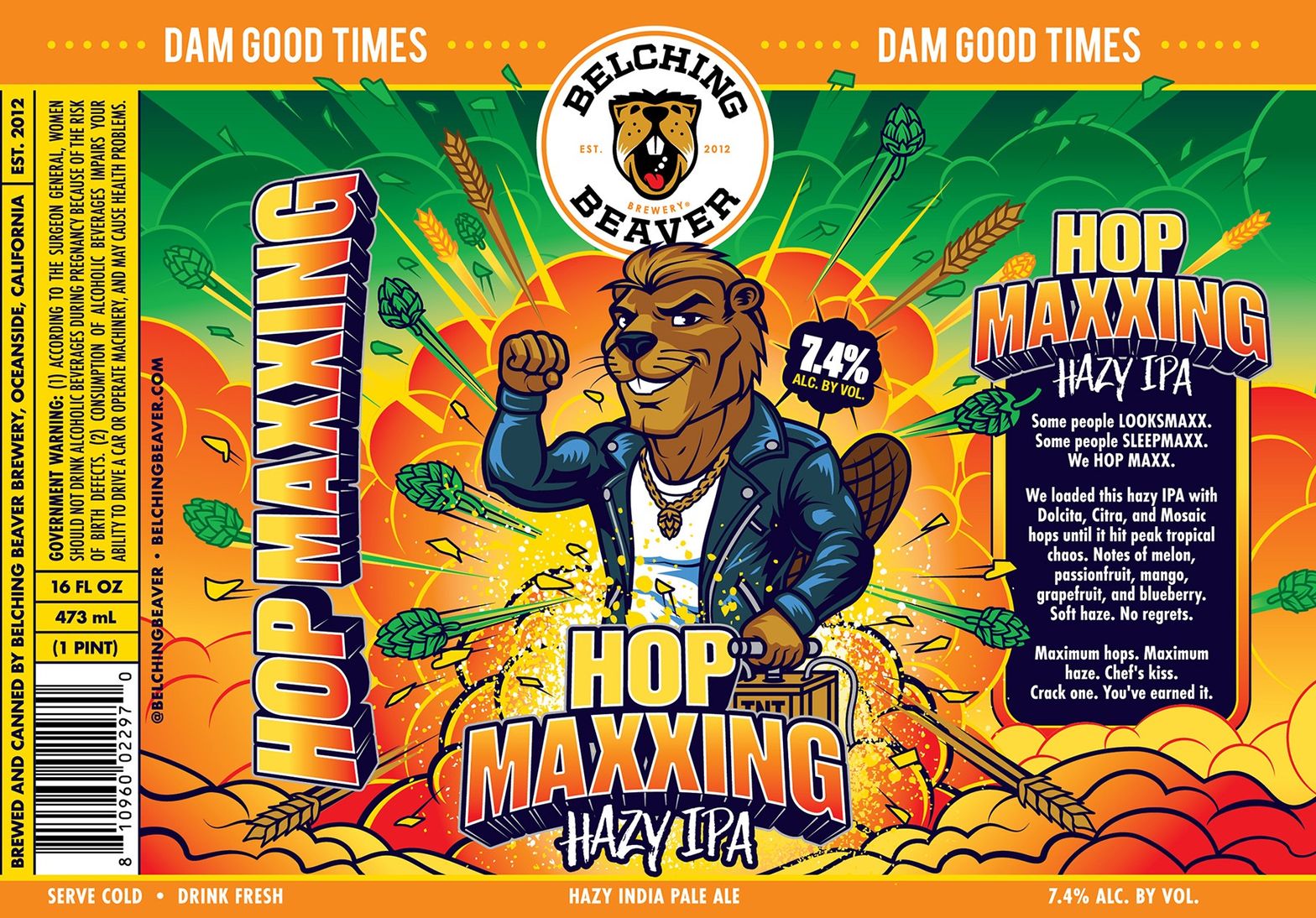 Hop Maxxing label