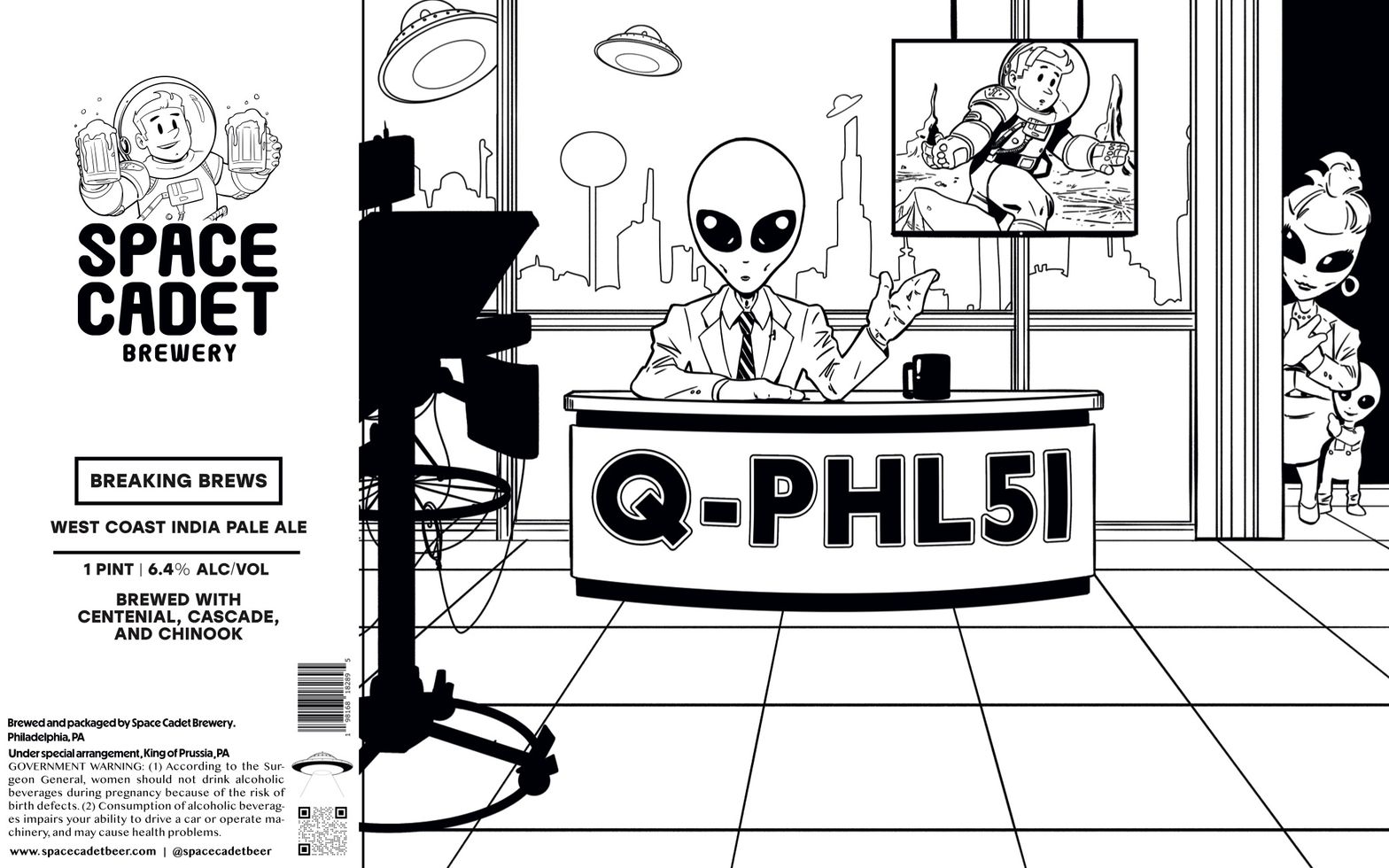 Breaking Brews label