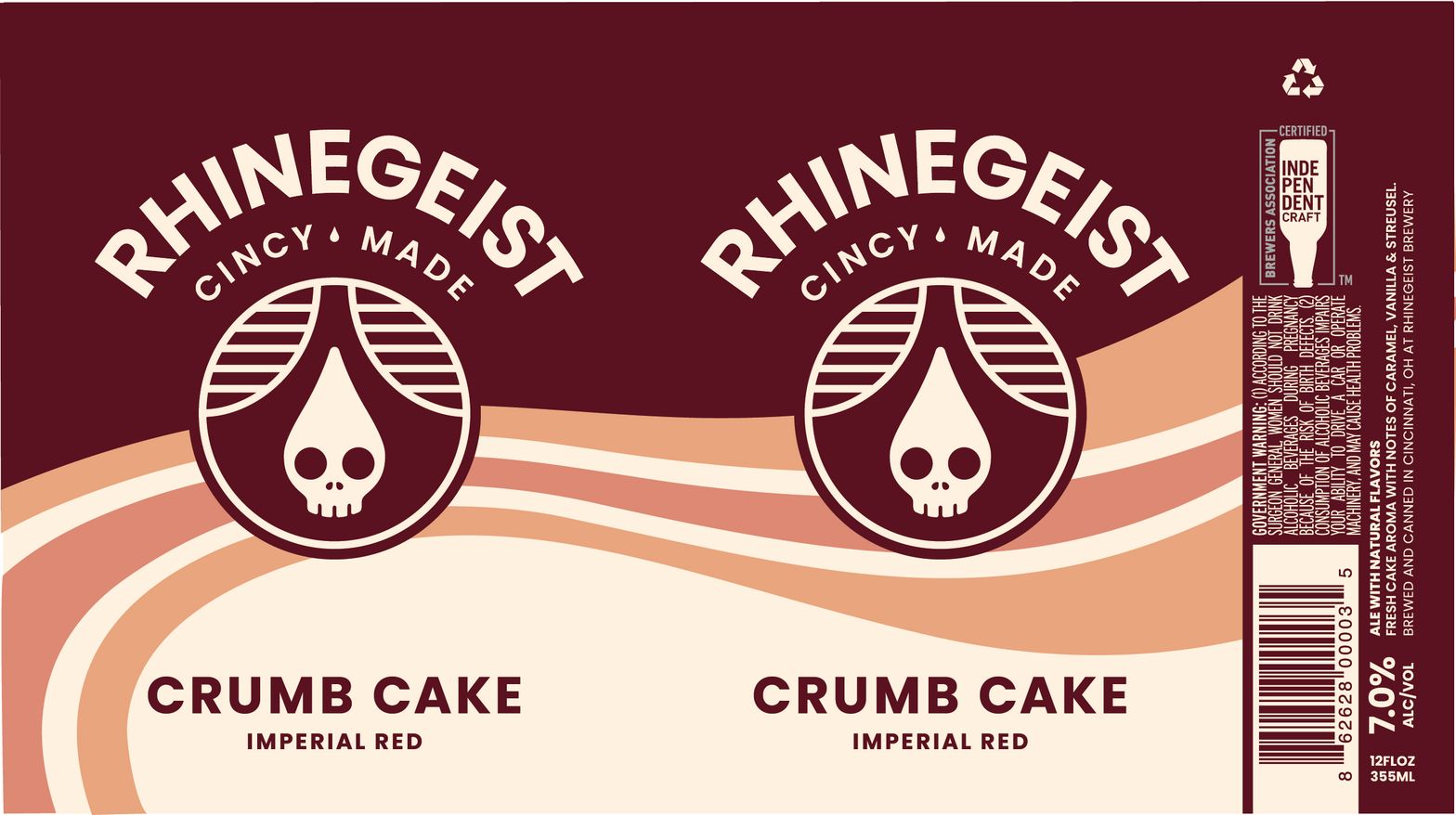 Crumb Cake label