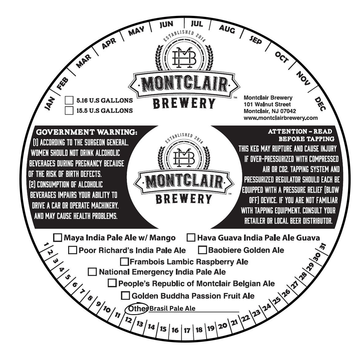 Brasil Pale Ale label