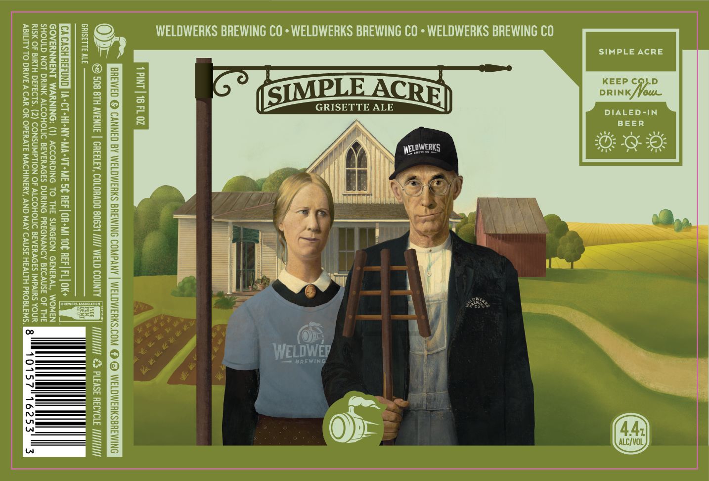 Simple Acre label