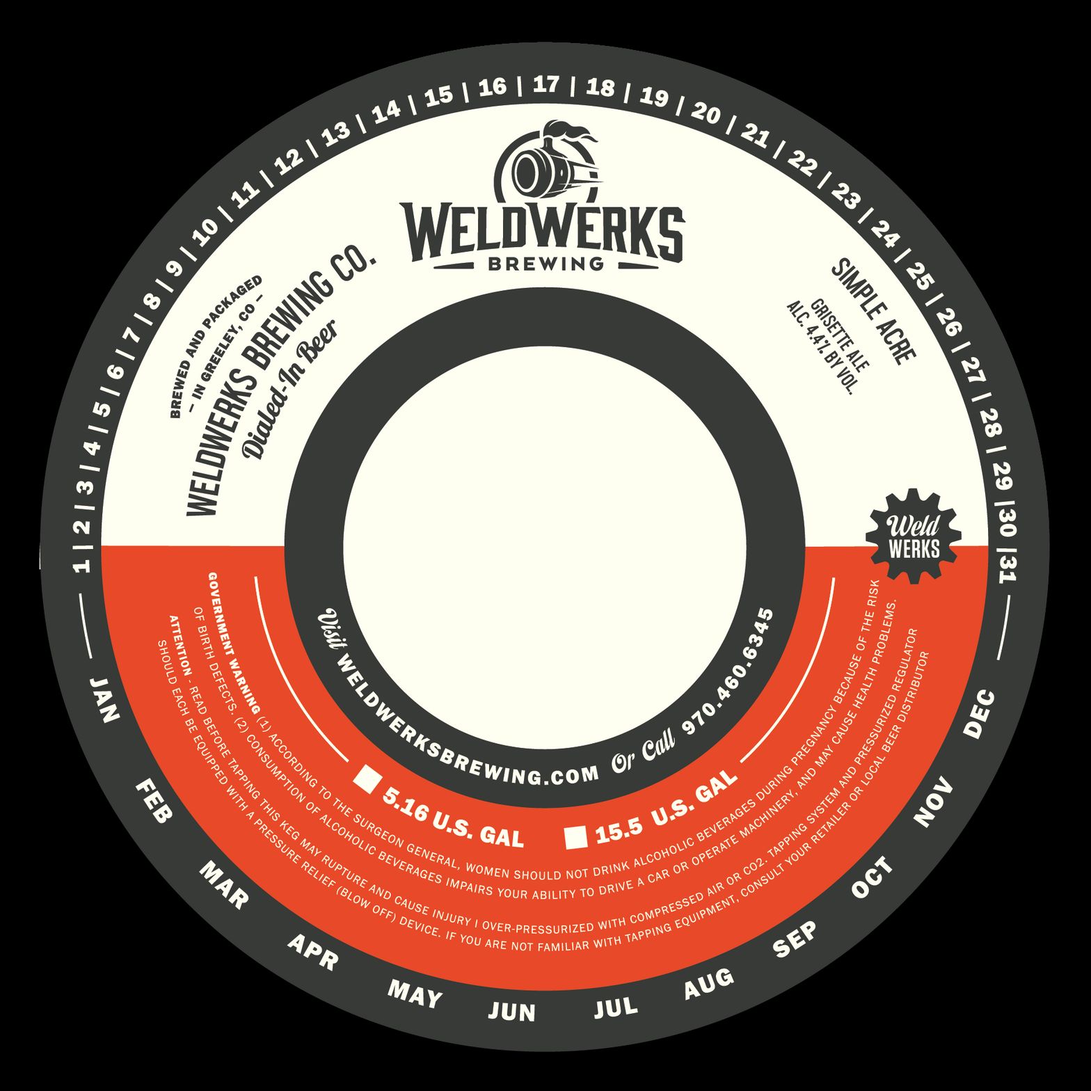 Simple Acre label