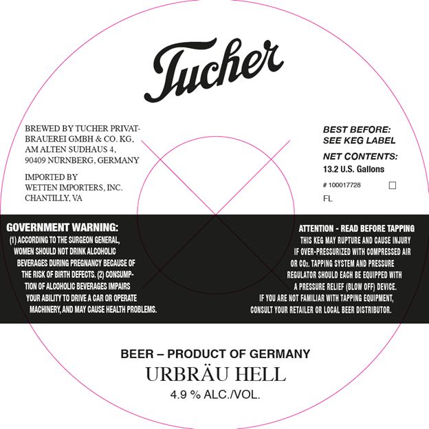 Urbräu Hell label