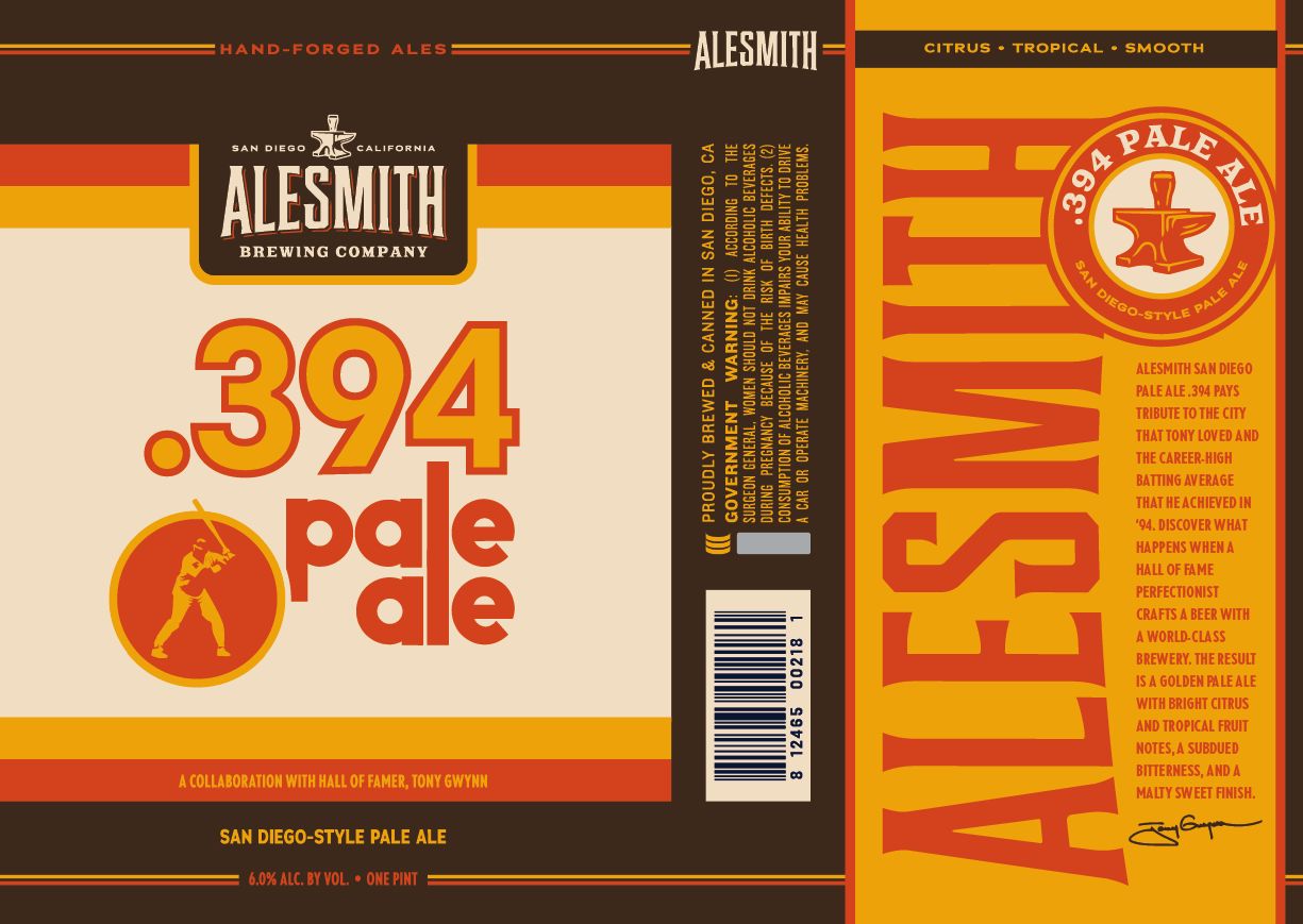 .394 Pale Ale label