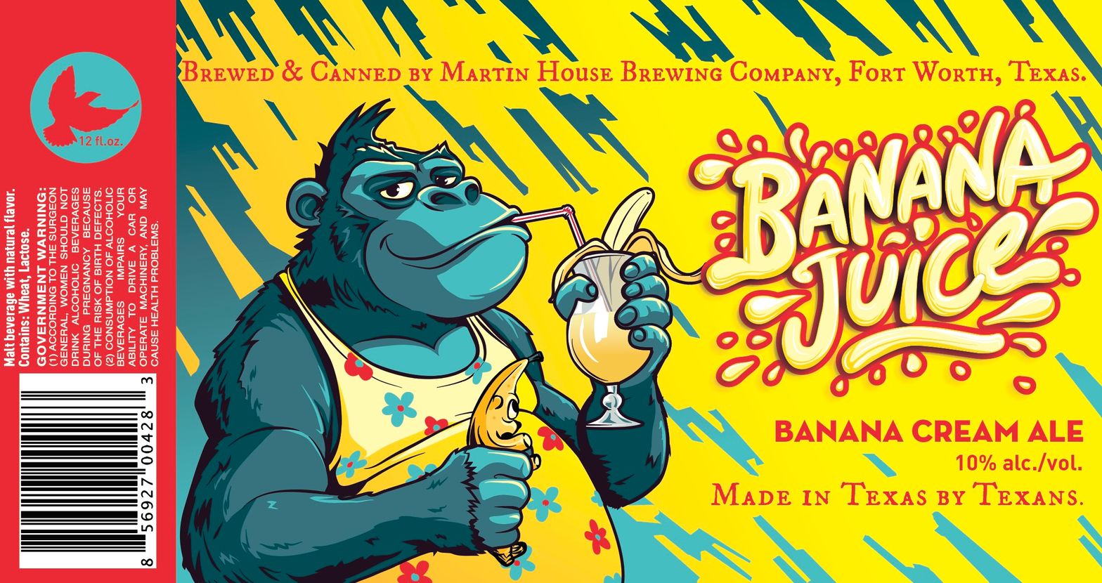 Banana Juice label