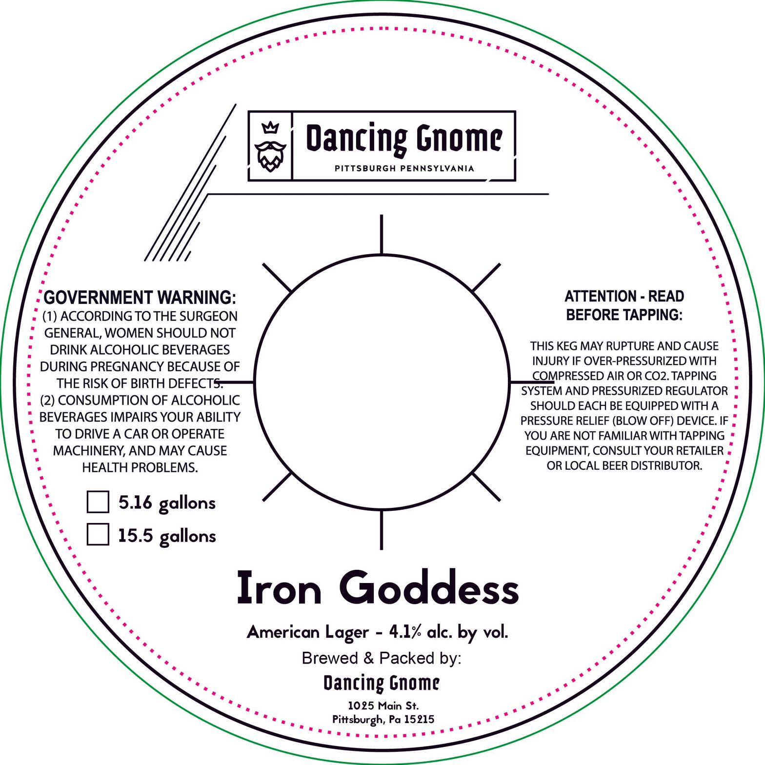 Iron Goddess label