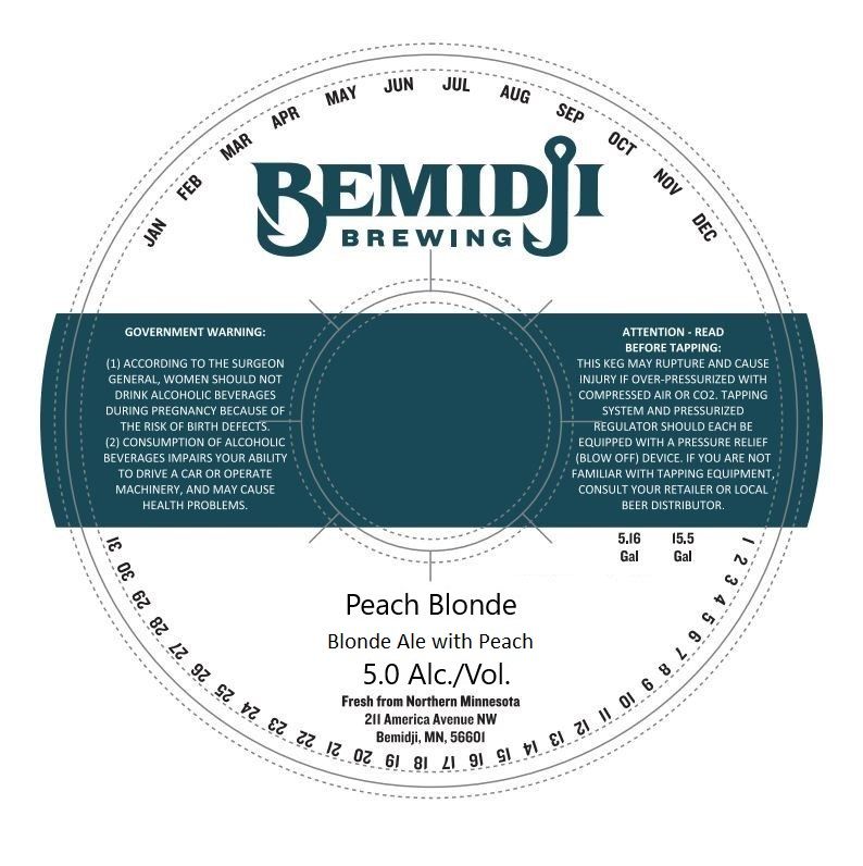 Peach Blonde label