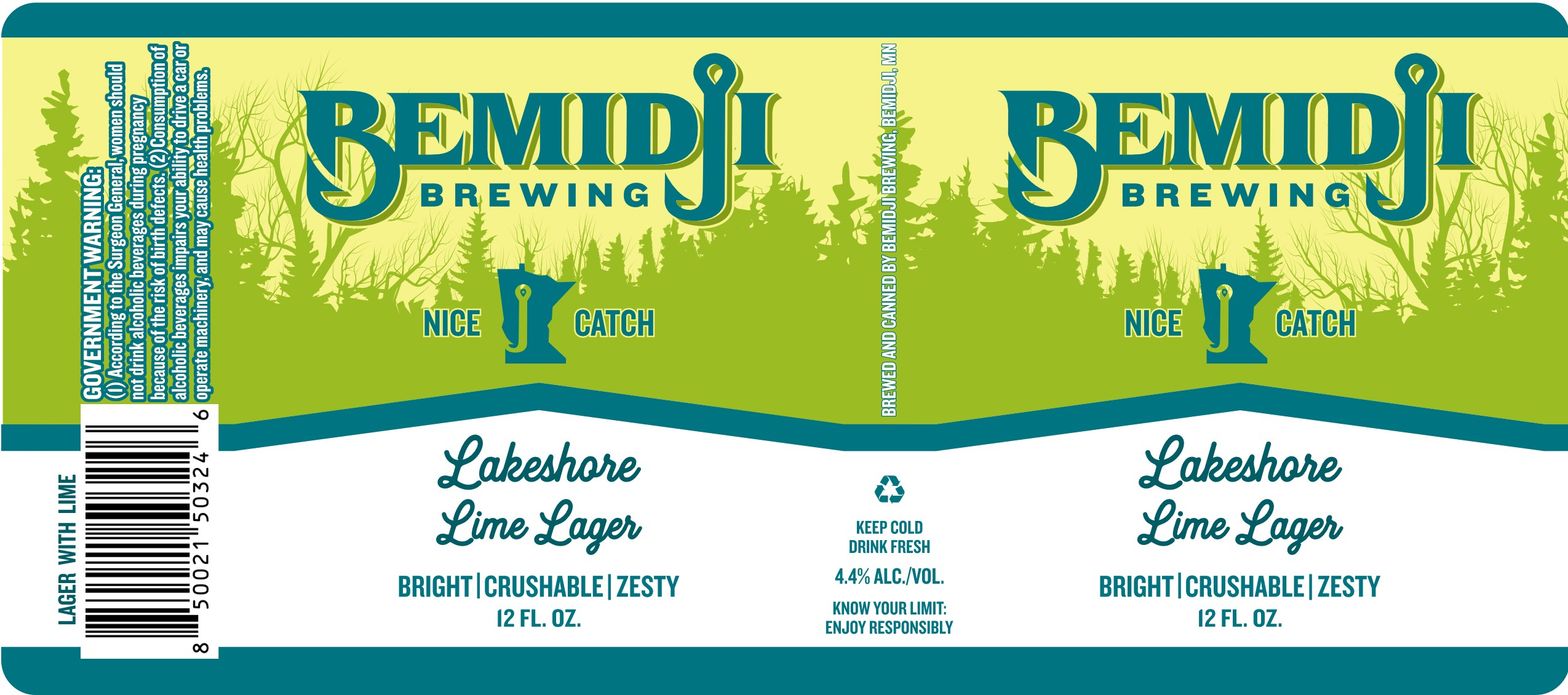Lakeshore Lime Lager label