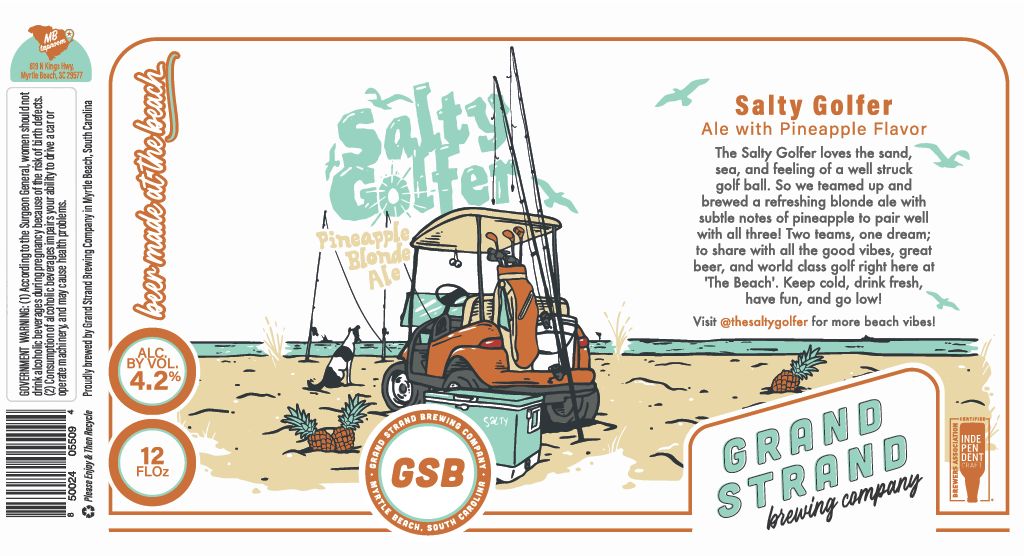 Salty Golfer label