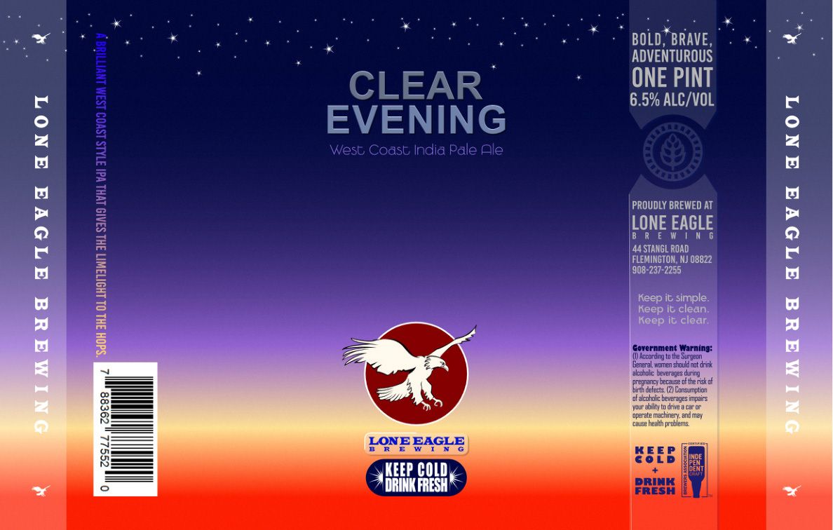 Clear Evening label