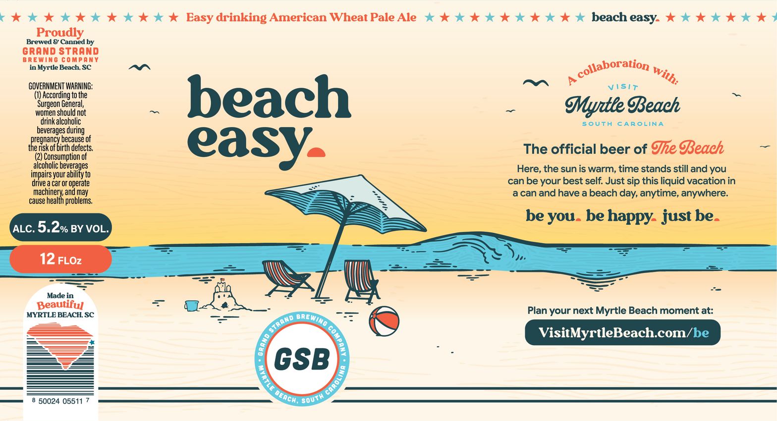 Beach Easy label