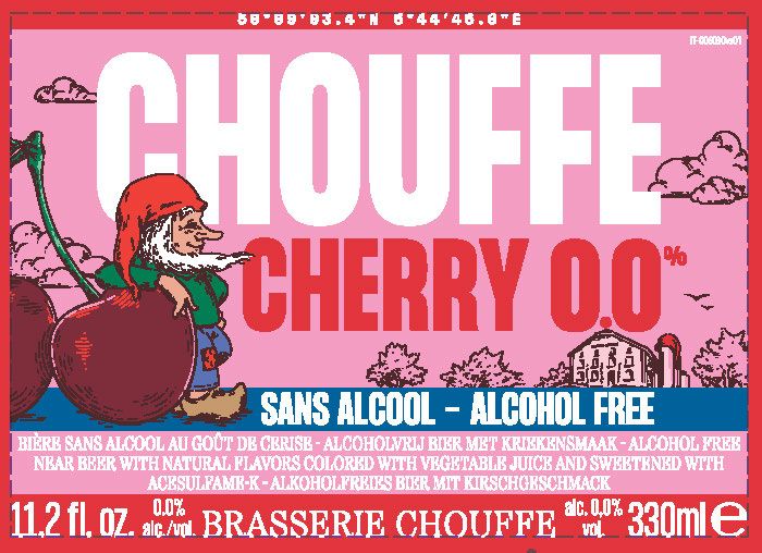 Chouffe Cherry 0.0 label