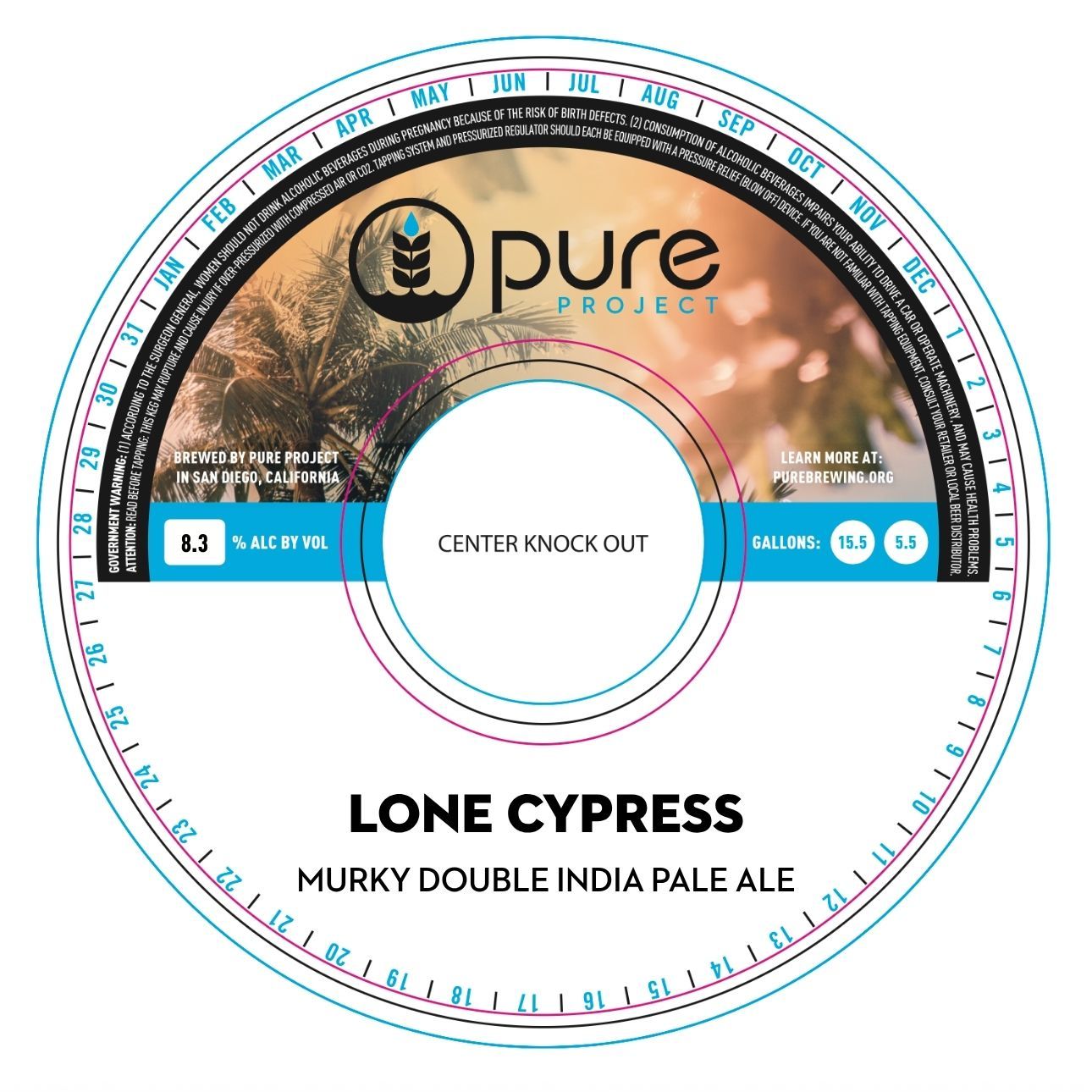 Lone Cypress label